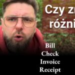 Bill VS Check VS Invoice VS Receipt
